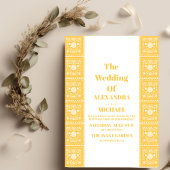 Mexicaanse Talavera Design Bruiloft Kaart