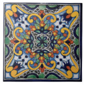 Mexicaanse Talavera Design Ceramic Photo Tile Tegeltje (Voorkant)