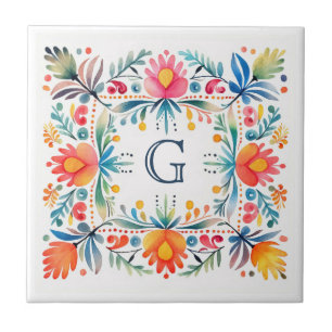 Mexicaanse Talavera Geïnspireerd Hacienda Style Te Tegeltje