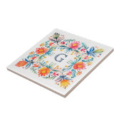 Mexicaanse Talavera Geïnspireerd Hacienda Style Te Tegeltje (Zijkant)