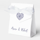 MEXICAANSE TALAVERA hart Bedankdoosjes (Voorkant Zijde)