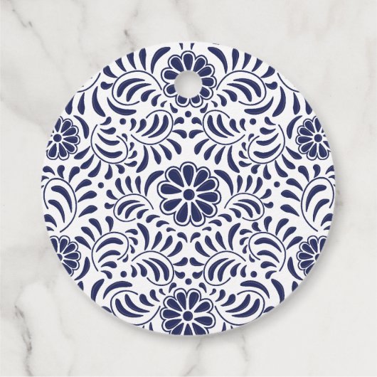 Mexicaanse Talavera hart Bedankjes Labels (Achterkant)