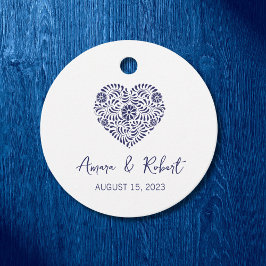 Mexicaanse Talavera hart Bedankjes Labels