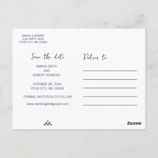 MEXICAANSE TALAVERA HART BEWAAR DE DATUM BRIEFKAART (Achterkant)