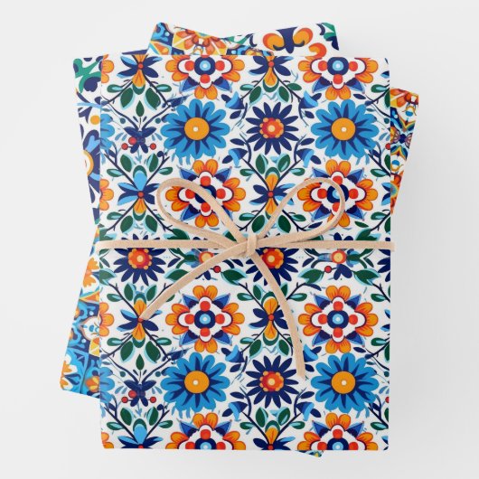 Mexicaanse Talavera inpakpapier (In situ)