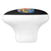 Mexicaanse Talavera Kruis Keramische Knop (Zijkant)