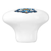 Mexicaanse Talavera Kruis Keramische Knop (Zijkant)