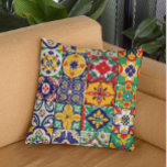 Mexicaanse Talavera Pottery Tegel Fiesta Kussen<br><div class="desc">Dit ontwerp kan worden gepersonaliseerd door de Edit optie van het Ontwerp te kiezen. Je kunt ook overdragen naar andere objecten. Neem contact met me op via colorflowcreations@gmail.com of gebruik de chatoptie bovenaan de pagina als u dit ontwerp op een ander product wilt plaatsen of hulp nodig hebt bij dit...</div>