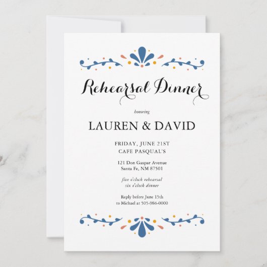 Mexicaanse Talavera-repetitie Kaart (Voorkant)