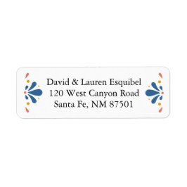 Mexicaanse Talavera Return Address Labels