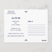 MEXICAANSE TALAVERA SAVE THE DATE BRIEFKAART (Achterkant)