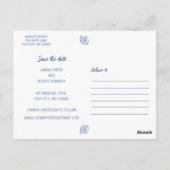 MEXICAANSE TALAVERA SAVE THE DATE BRIEFKAART (Achterkant)