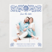 MEXICAANSE TALAVERA SAVE THE DATE BRIEFKAART (Voorkant)