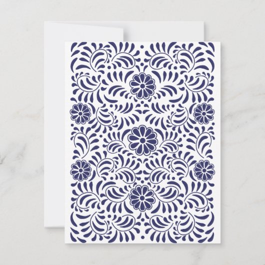 Mexicaanse talavera-stijl aankondiging (Achterkant)