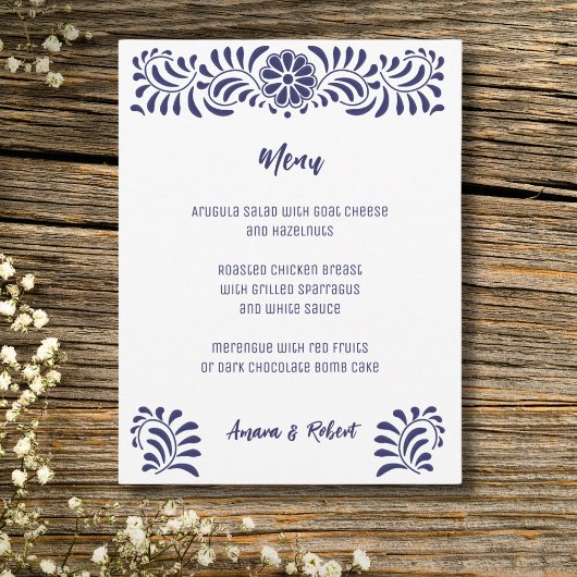 Mexicaanse talavera-stijl aankondiging