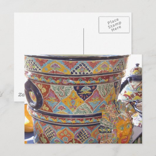 Mexicaanse Talavera-stijl Briefkaart (Voorkant / Achterkant)