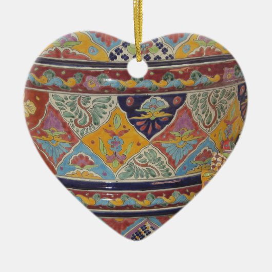 Mexicaanse Talavera-stijl Keramisch Ornament (Voorkant)