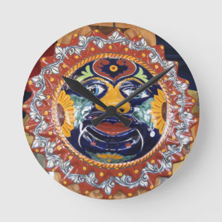 Mexicaanse Talavera-stijl zon Ronde Klok