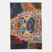 Mexicaanse Talavera-stijl zon Theedoek (Verticaal)