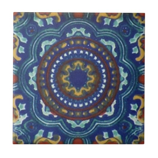 Mexicaanse Talavera Style Tile Tegeltje (Voorkant)