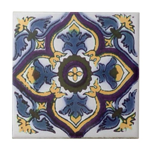 Mexicaanse Talavera Style Tile Tegeltje (Voorkant)