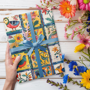 Mexicaanse Talavera Tegel Pottery Cadeaupapier