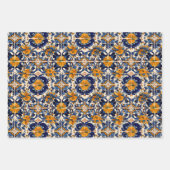 Mexicaanse Talavera Tegel Spaans Fiesta Inpakpapier Vel (Voorkant 2)
