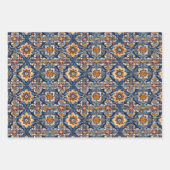 Mexicaanse Talavera Tegel Spaans Fiesta Inpakpapier Vel (Voorkant 3)