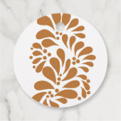 Mexicaanse talavera terracotta bruidsshower favor bedankjes labels (Achterkant)