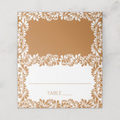 Mexicaanse Talavera terracotta bruiloft Plaatskaartje (Buitenkant ongevouwen)