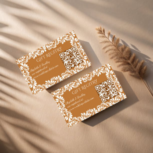 Mexicaanse talavera terracotta kunst gift register informatiekaartje