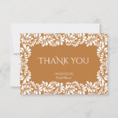 Mexicaanse talavera terracotta vrijgezellenfeest bedankkaart (Voorkant)