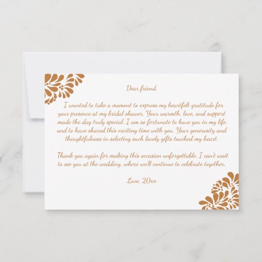 Mexicaanse talavera terracotta vrijgezellenfeest bedankkaart (Achterkant)