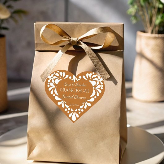 Mexicaanse talavera terracotta vrijgezellenfeest g hart sticker