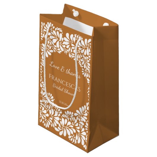 Mexicaanse talavera terracotta vrijgezellenfeest g klein cadeauzakje (Voorkant Gekanteld)