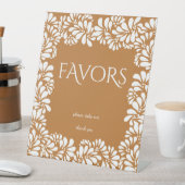 Mexicaanse talavera terracotta vrijgezellenfeest g reclamebord met voetstuk (Insitu)