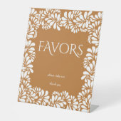 Mexicaanse talavera terracotta vrijgezellenfeest g reclamebord met voetstuk (Voorkant)