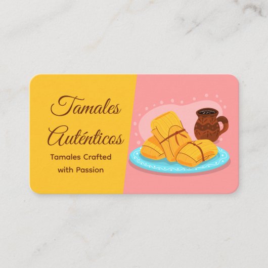 Mexicaanse Tamales Visitekaartje (Voorkant)