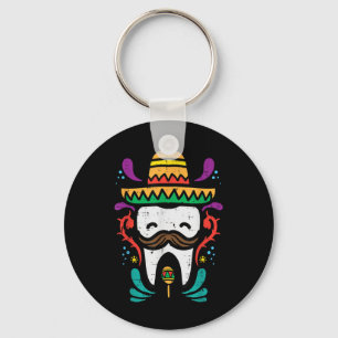 Mexicaanse Tand Funny Cinco de Mayo Tandarts I Sleutelhanger