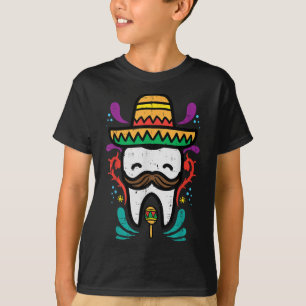 Mexicaanse Tand Funny Cinco de Mayo Tandarts I T-shirt