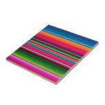 Mexicaanse tapebandstripes kleurig ontwerp tegeltje<br><div class="desc">Dit ontwerp kan worden gepersonaliseerd door de Edit optie van het Ontwerp te kiezen. Je kunt ook overdragen naar andere objecten. Neem contact met me op via colorflowcreations@gmail.com of gebruik de chatoptie bovenaan de pagina als u dit ontwerp op een ander product wilt plaatsen of hulp nodig hebt bij dit...</div>