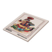 Mexicaanse Tegel Muurschildering, tekst bewerken Tegeltje (Zijkant)