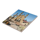 Mexicaanse Tegel, oude Spaanse missie Tegeltje (Zijkant)