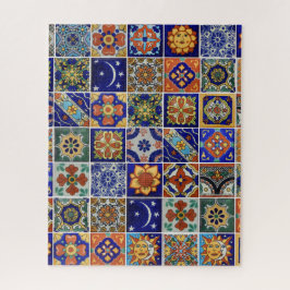 Mexicaanse Tegel Puzzle Sjabloon of GEBRUIK UW FOT Legpuzzel