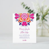 Mexicaanse tegel roze budget bruiloft nodig alles  (Staand voorkant)