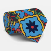 Mexicaanse Tegel stijl Stropdas (Opgerold)