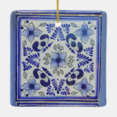 Mexicaanse Tegel | Talavara | Mexico-keramisch Keramisch Ornament (Achterkant)