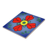 Mexicaanse Tegel, Westerne Bloem, Tegeltje (Zijkant)