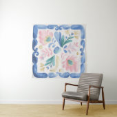 Mexicaanse tegelkunst pastel wandkleed (In situ)