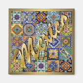 Mexicaanse Tegels Magneet (Voorkant)